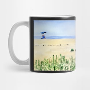 Assateague Island Watercolor Beach Painting Mug